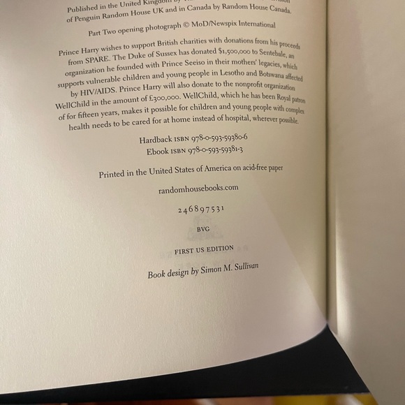 Spare, An Autobiography by Prince Harry, The Duke of Sussex - Picture 4 of 5